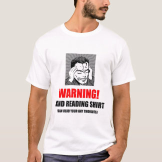 T-shirt La chemise d'avertissement de lire dans les
