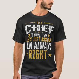 T-shirt La chemise de chef épargnent le temps supposent