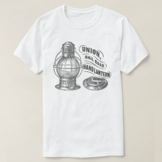 T-shirt La chemise de chemin de fer de lanterne de main