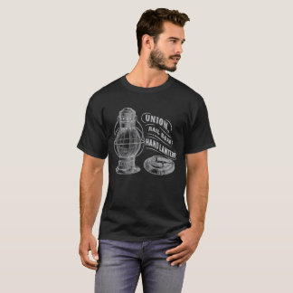 T-shirt La chemise de chemin de fer de lanterne de main