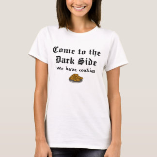 T-shirt La chemise de comédie, viennent au côté en noir