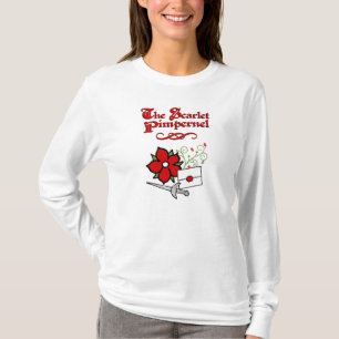 T-shirt La chemise de dames de mouron d'écarlate
