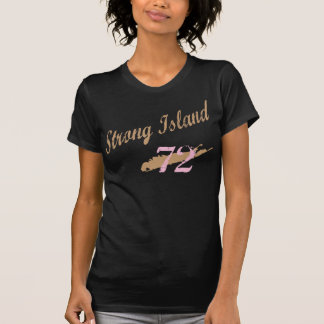 T-shirt La chemise de femmes beiges/roses d'île forte