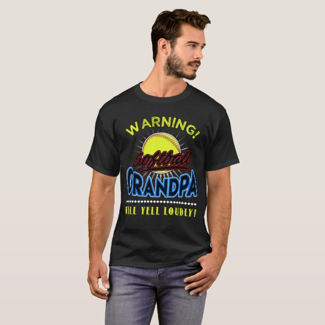 T-shirt La chemise de grand-papa du base-ball, grand-papa (Devant entier)