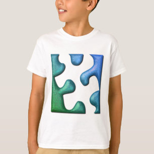 T-shirt La chemise de l'enfant de conception de puzzle