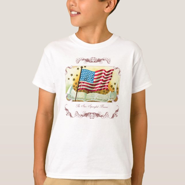 T-shirt La chemise de l'enfant de la bannière étoilée (Devant)