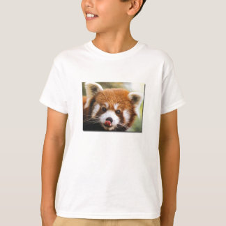T-shirt La chemise de l'enfant de panda rouge