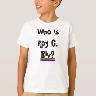 T-shirt La chemise de l'enfant de Roy G. Biv Rainbow