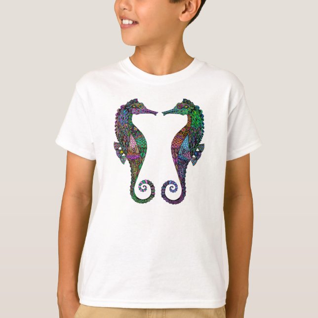 T-shirt La chemise de l'enfant électrique d'hippocampe (Devant)