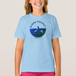 T-shirt La chemise de l'enfant - orque marine d'océan de
