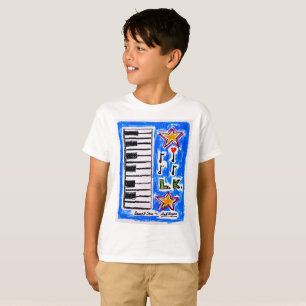T-shirt La "chemise de piano" pour des garçons par Neil