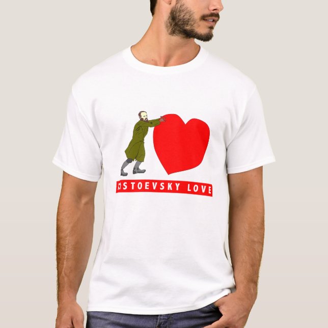 T-shirt La chemise de Valentine d'amour de Dostoevsky (Devant)
