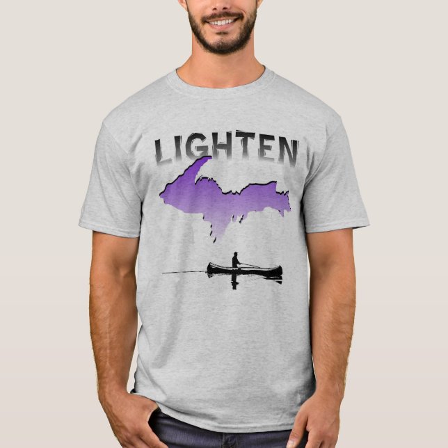 T-shirt la chemise de yooper éclairent (Devant)