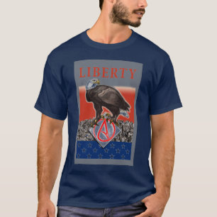 T-shirt La chemise d'Eagle des hommes athées de liberté