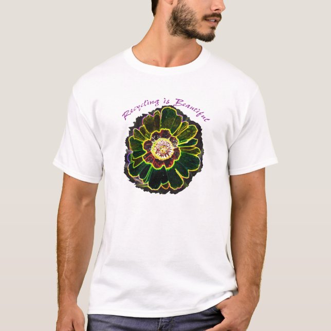 T-shirt La chemise d'Emma :  La réutilisation est belle (Devant)