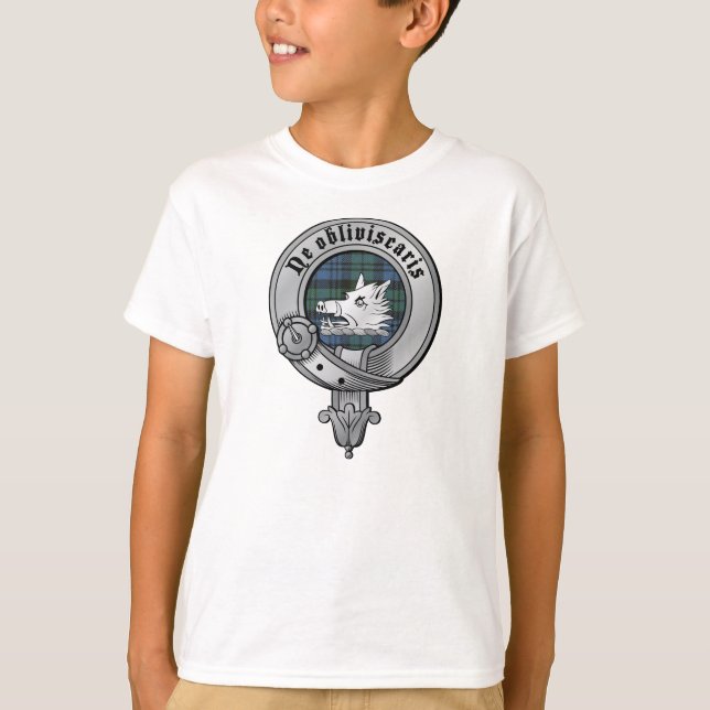 T-shirt La chemise des enfants de Campbell de clan (Devant)