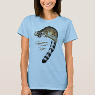 T-shirt La chemise des femmes de chat coupées la queue par