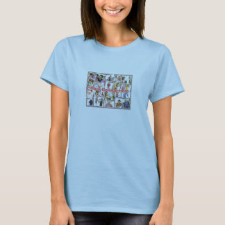 T-shirt La chemise des femmes de collage