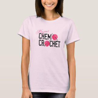 T-shirt La chemise des femmes de logo de crochet de chimio