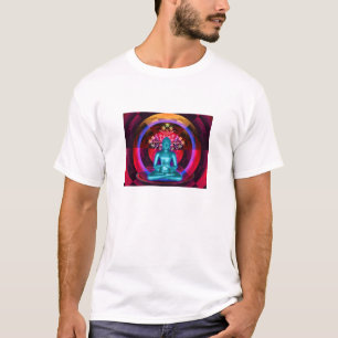 T-shirt La chemise des hommes bleus méditants de Bouddha