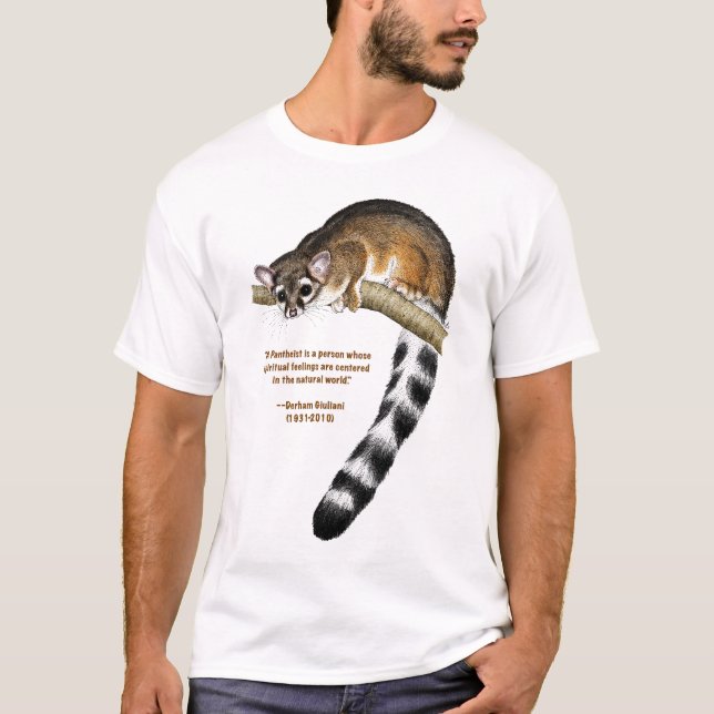 T-shirt La chemise des hommes de chat coupés la queue par (Devant)