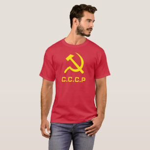 T-shirt La chemise des hommes de marteau et de faucille de
