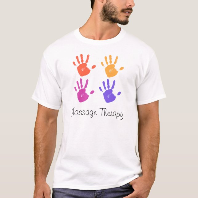 T-shirt La chemise des hommes de thérapie de massage (Devant)