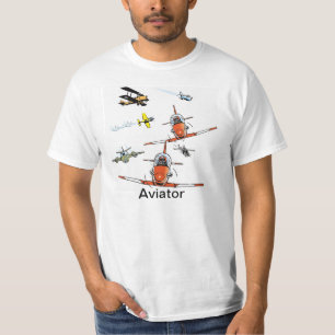 T-shirt La chemise des hommes d'humour d'avion d'aviateur