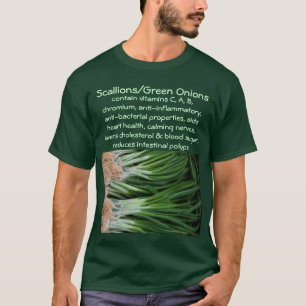 T-shirt La chemise des hommes d'oignons blancs/oignons
