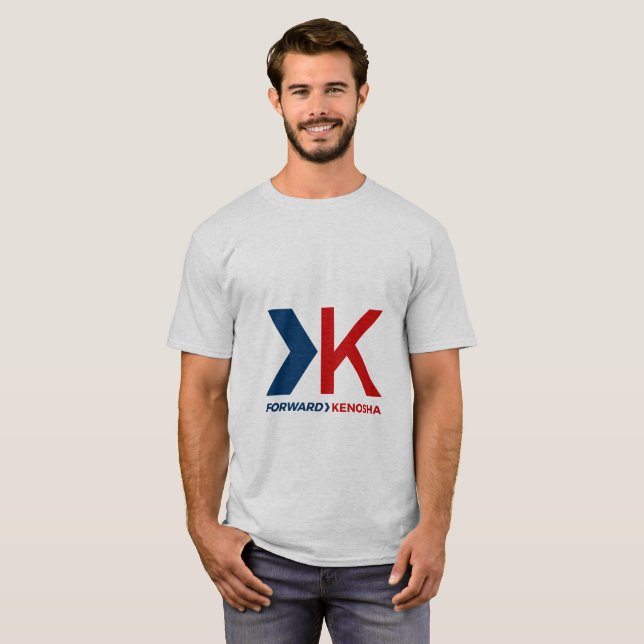 T-shirt La chemise des hommes en avant de Kenosha (Devant entier)