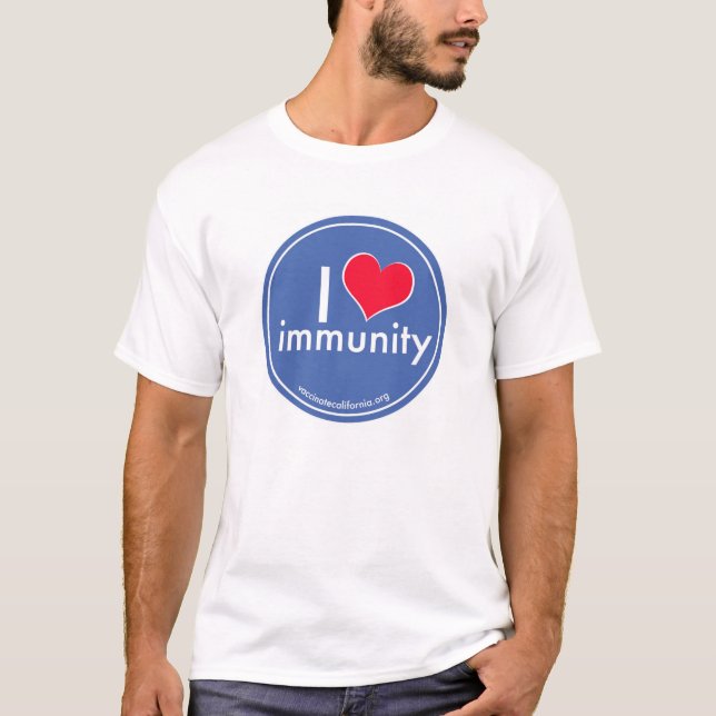 T-shirt La chemise des pro hommes vacciniques (Devant)