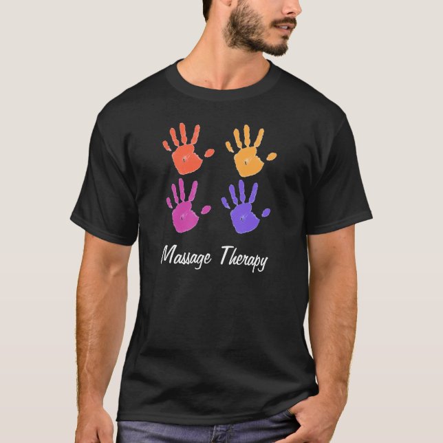 T-shirt La chemise DK des hommes de thérapie de massage (Devant)