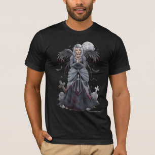 T-shirt La chemise foncée d'ange de prêtresse