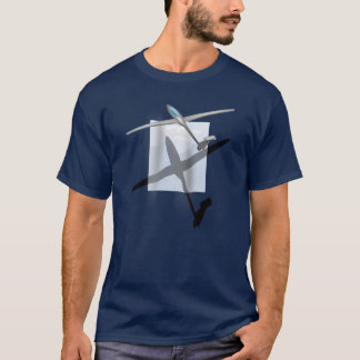 T-shirt La chemise foncée de base des hommes de glissement