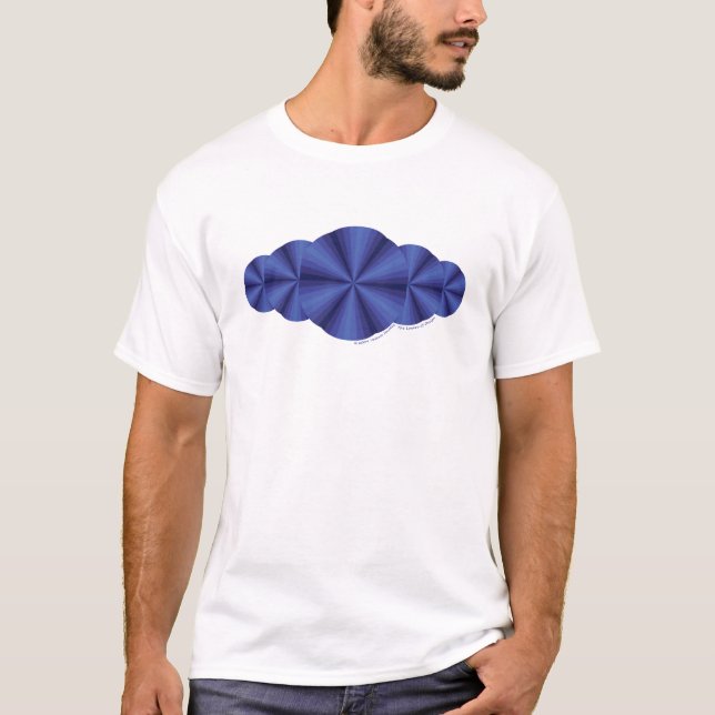 T-shirt La chemise légère des hommes bleus d'illusion (Devant)