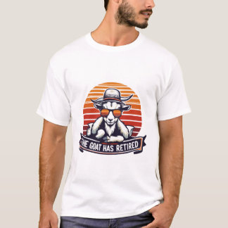 T-shirt La chèvre a pris sa retraite Sunset Vintage Cool c