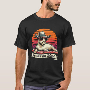 T-shirt la chèvre a retiré les hommes retraite chèvre Pens