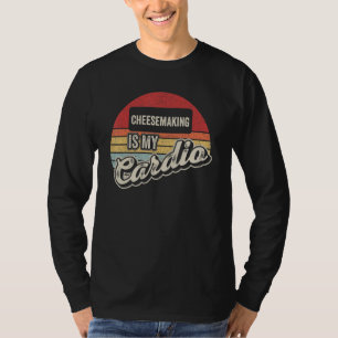 T-shirt La Chiméterie Est Mon Cardio Vintage Retro Cheese
