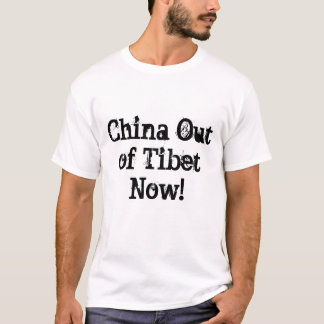 T-shirt La Chine hors du Thibet du tee - shirt maintenant.