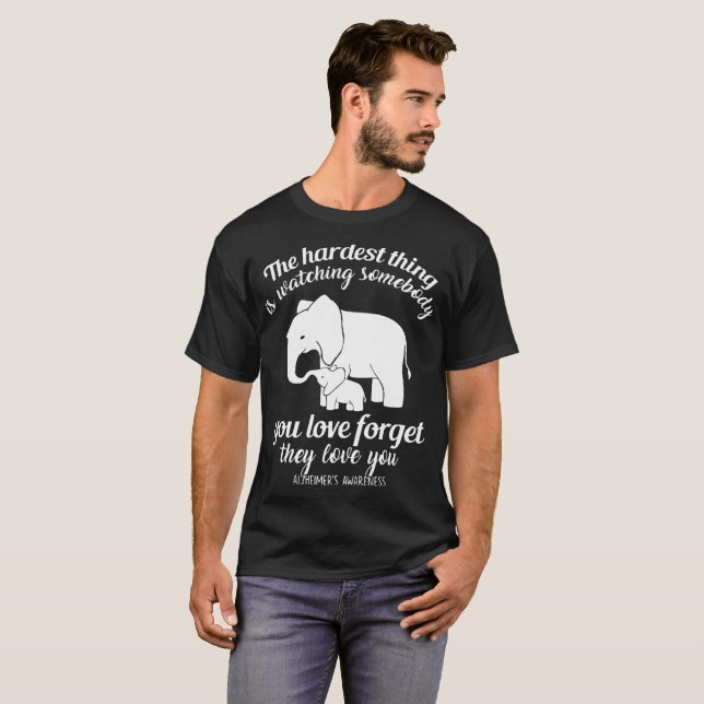 T-shirt la chose la plus dure observe quelque chose que (Devant entier)