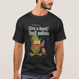 T-shirt La chouette boisée donne un les années 70 désossé 