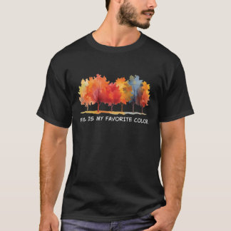 T-shirt La chute est ma couleur préférée Vintage chute d'a