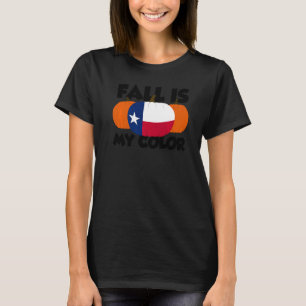 T-shirt La Chute Est Ma Couleur Thanksgiving Citrouille Te