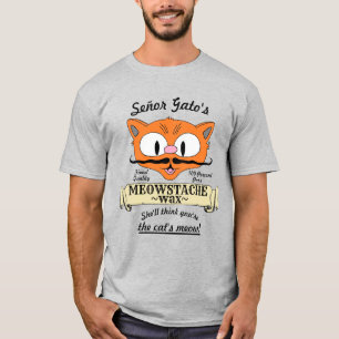 T-shirt La Cire de Moustache de Señor Gato pour Moustache