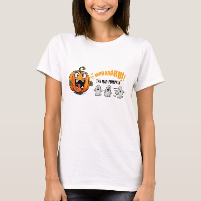 T-shirt La citrouille folle (Devant)