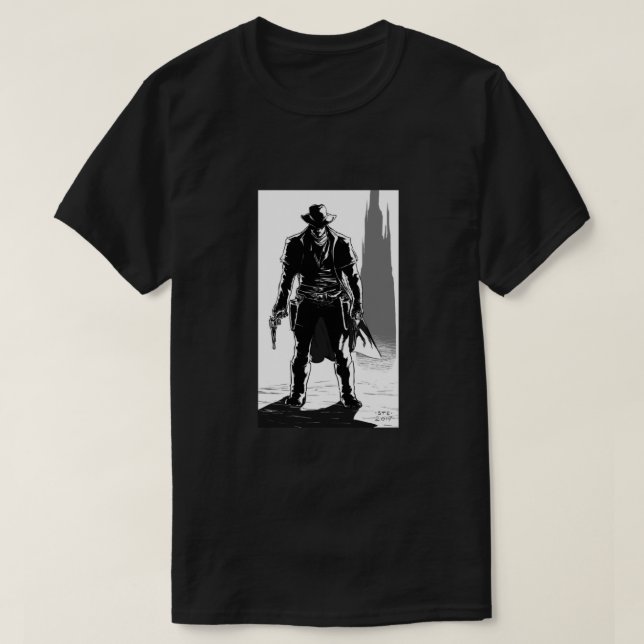 T-shirt La classique du gunslinger (Design devant)