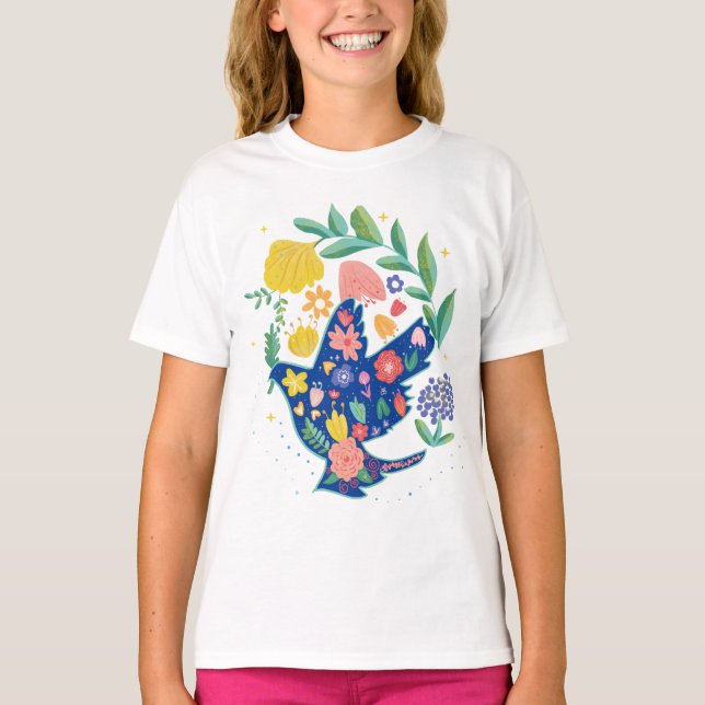 T-shirt La colombe de la paix (Devant)
