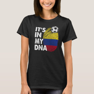 T-shirt La Colombie Dans Mon Dna L'Équipe Drapeau Colombie