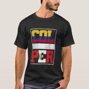 T-shirt La Colombie et le Pérou mélangent les racines colo