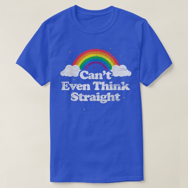 T-shirt La communauté LGBT ne peut même pas penser à l'arc (Design devant)